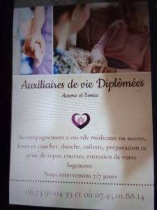 Auxiliaires de vie diplômées