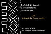 DAVIGNON Elisabeth CARTE VISITE