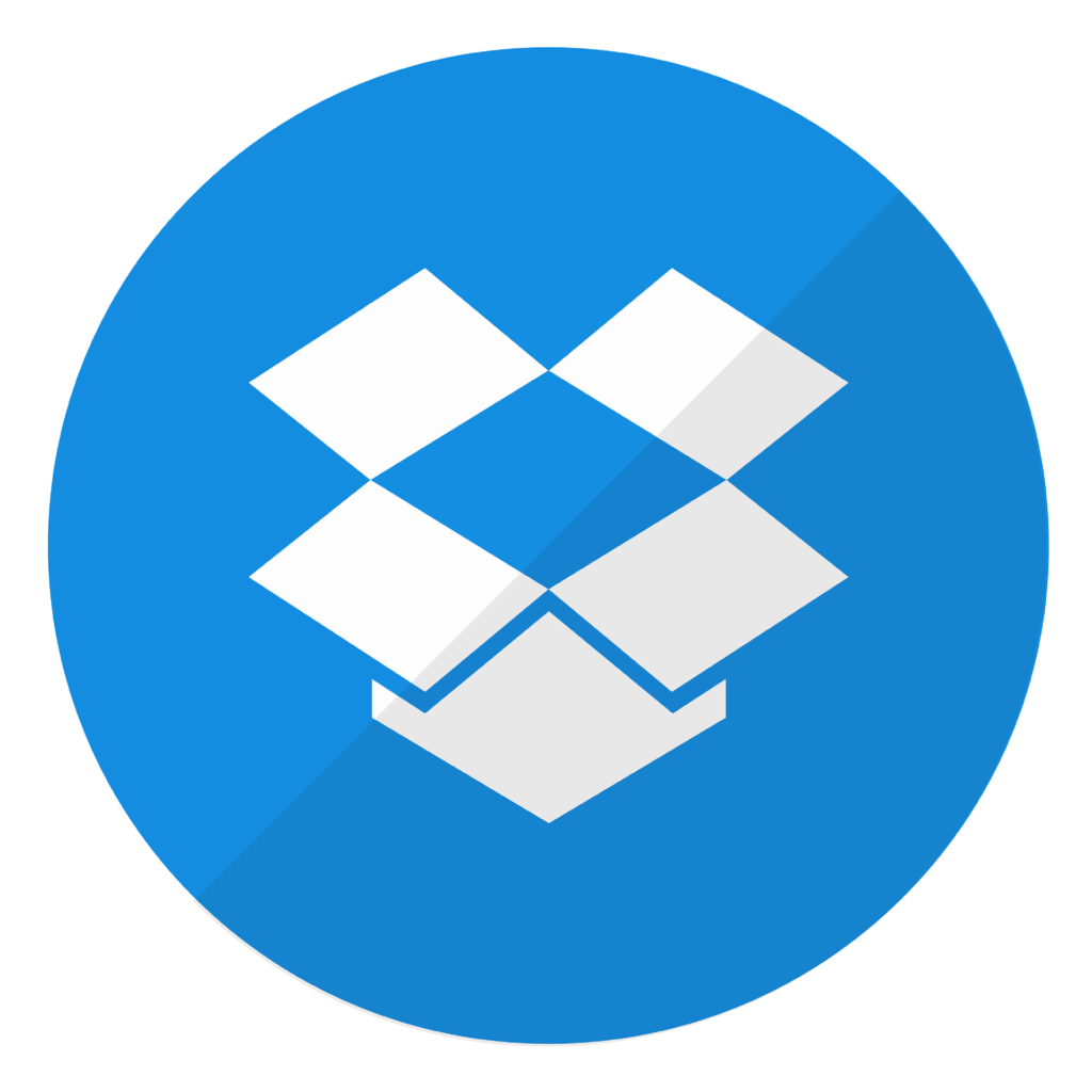 Dropbox logo bleu
